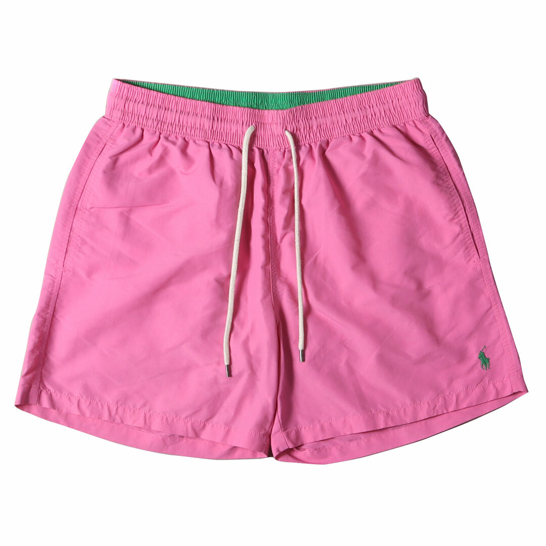 POLO Ralph Lauren ポロ ラルフローレン パンツ サイズ:M ドローストリング ナイロン ショートパンツ ハーフ ショーツ スイムウェア 19SS ピンク ボトムス ズボン 【メンズ】【中古】 | フリマアプリ ラクマ