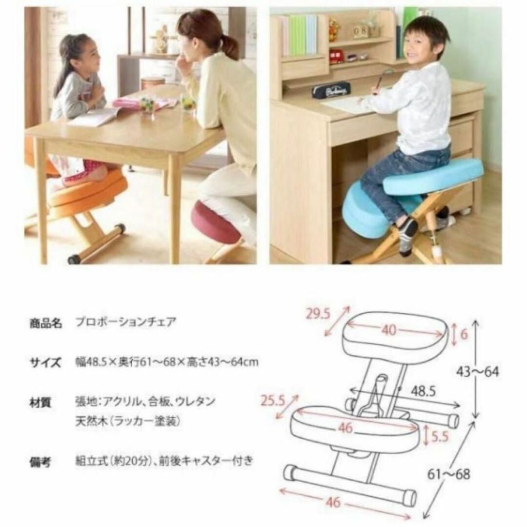 宮武製作所(ミヤタケセイサクジョ)の宮武製作所　バランスチェア　プロポーションチェア　　ブラック　　バランスイージー インテリア/住まい/日用品の椅子/チェア(デスクチェア)の商品写真