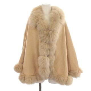 アザー(other)のSAGA FURS サガ カシミヤ ポンチョ ケープ ラビットファー ベージュ(ポンチョ)