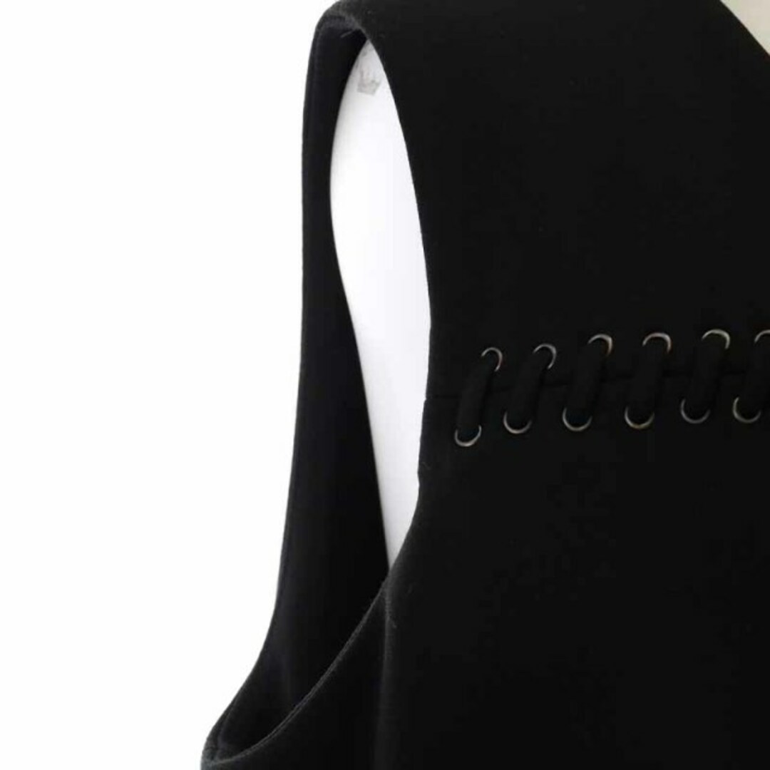 Calvin Klein(カルバンクライン)のカルバンクライン タイトワンピース ひざ丈 ノースリーブ 8 L 黒 レディースのワンピース(ひざ丈ワンピース)の商品写真