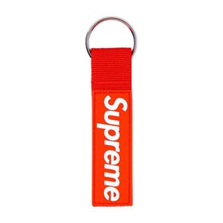 シュプリーム(Supreme)のシュプリーム　Webbing keychain 赤(キーホルダー)