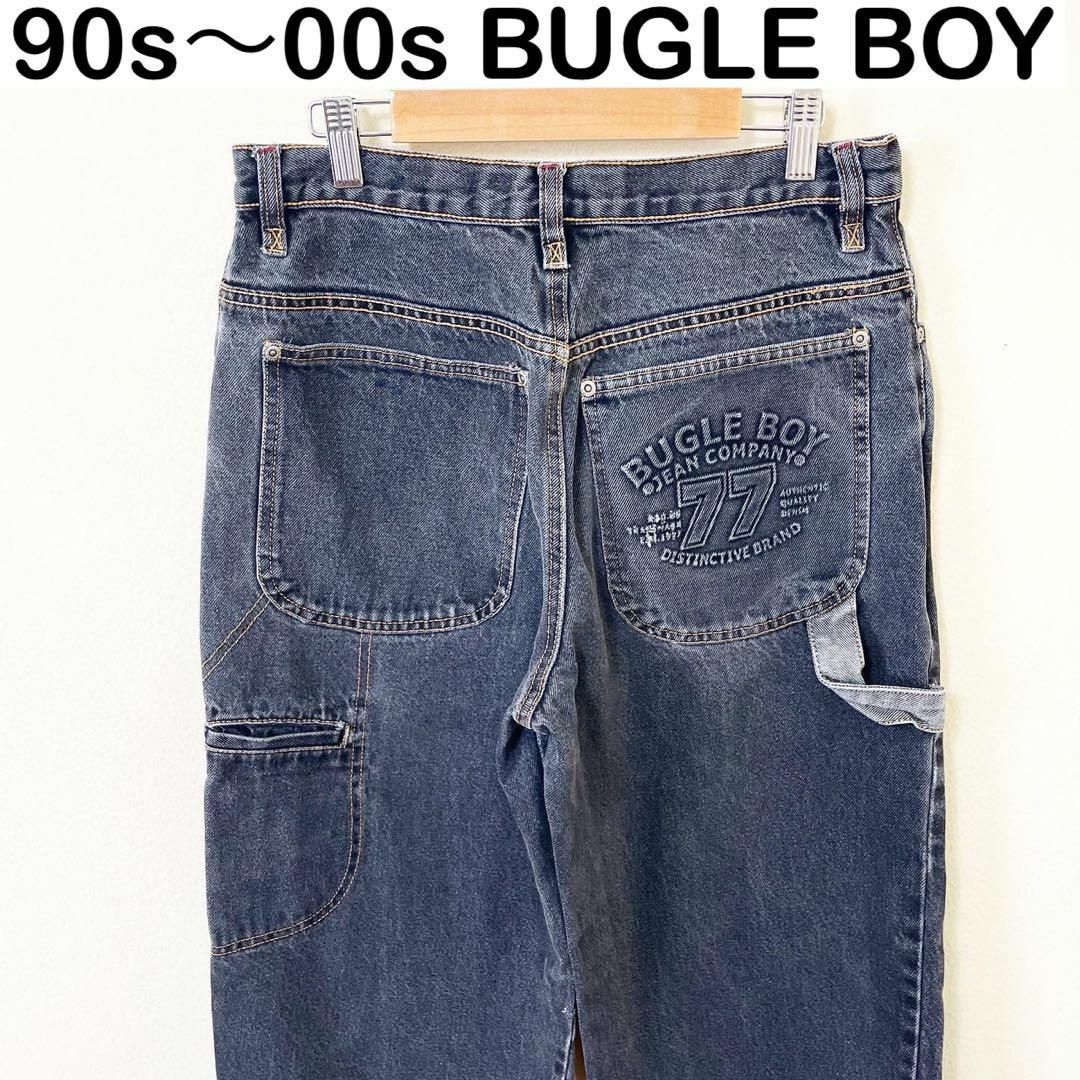 90s〜00s BUGLE BOY ブラック　デニム　ジーンズ　　ストリート