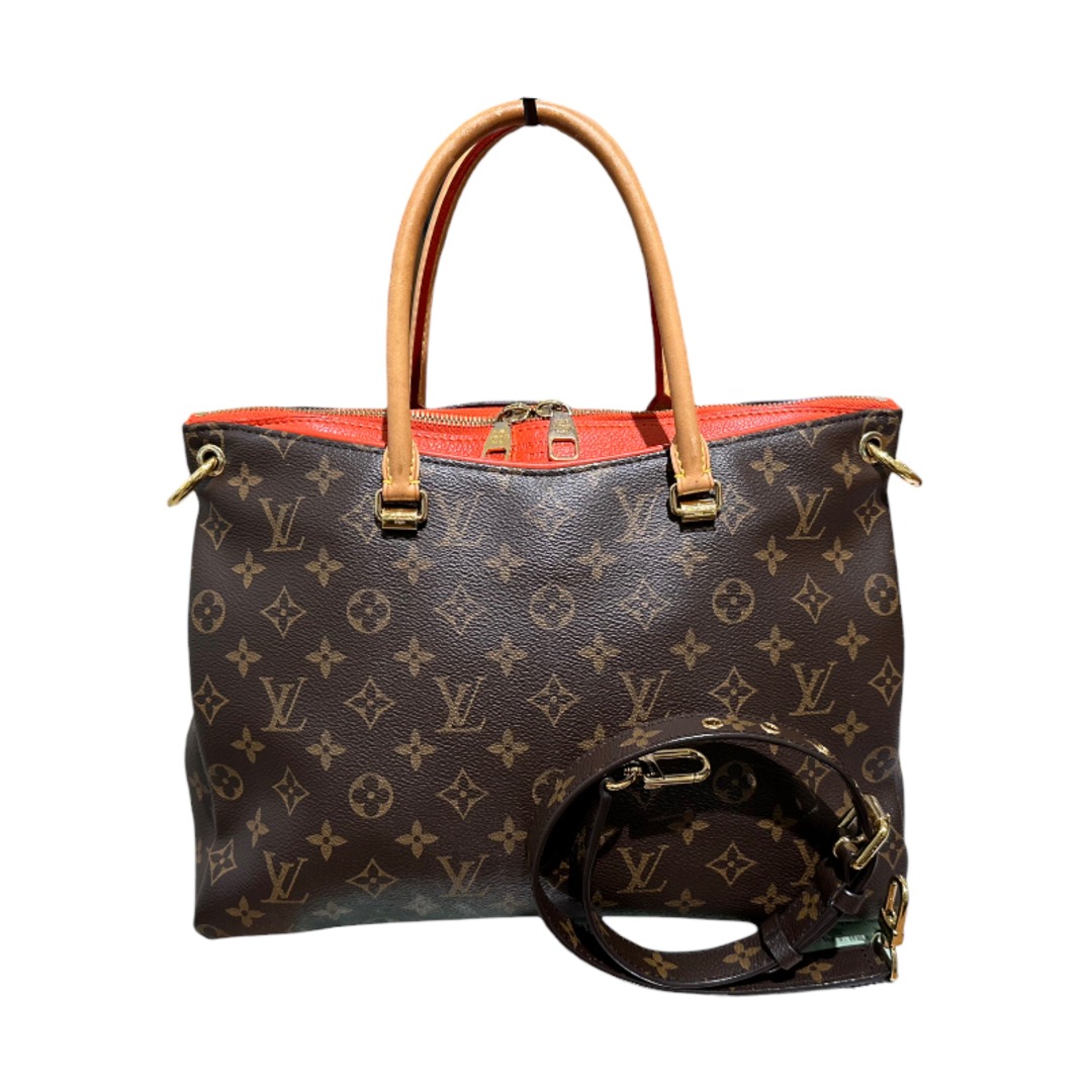 ルイ・ヴィトン LOUIS VUITTON パラス M41175 ブラウン モノグラムキャンバス PVC レディース ハンドバッグ