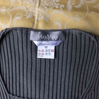 マックスマーラ(Max Mara)のMax Mara（マックスマーラ）ノースリーブトップス、グレー、Mサイズ(ニット/セーター)