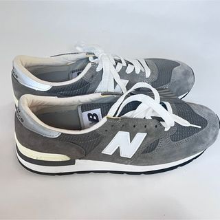 NEW BALANCE ニューバランス スニーカー M990VS1 USA製 ローカット スニーカー グレー系 27.5cm【新古品】【未使用】