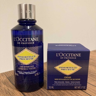 ロクシタン(L'OCCITANE)の♦︎新品未使用♦︎ロクシタン イモーテル プレシューズクリーム 化粧水セット(フェイスクリーム)