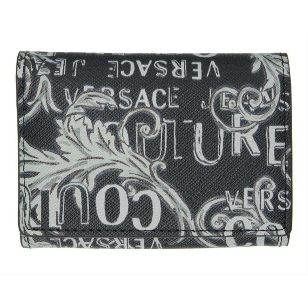 VERSACE JEANS COUTURE 折り財布 グレー ブラック折り財布