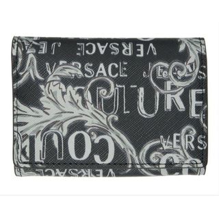 VERSACE JEANS COUTURE 折り財布 グレー ブラック(折り財布)