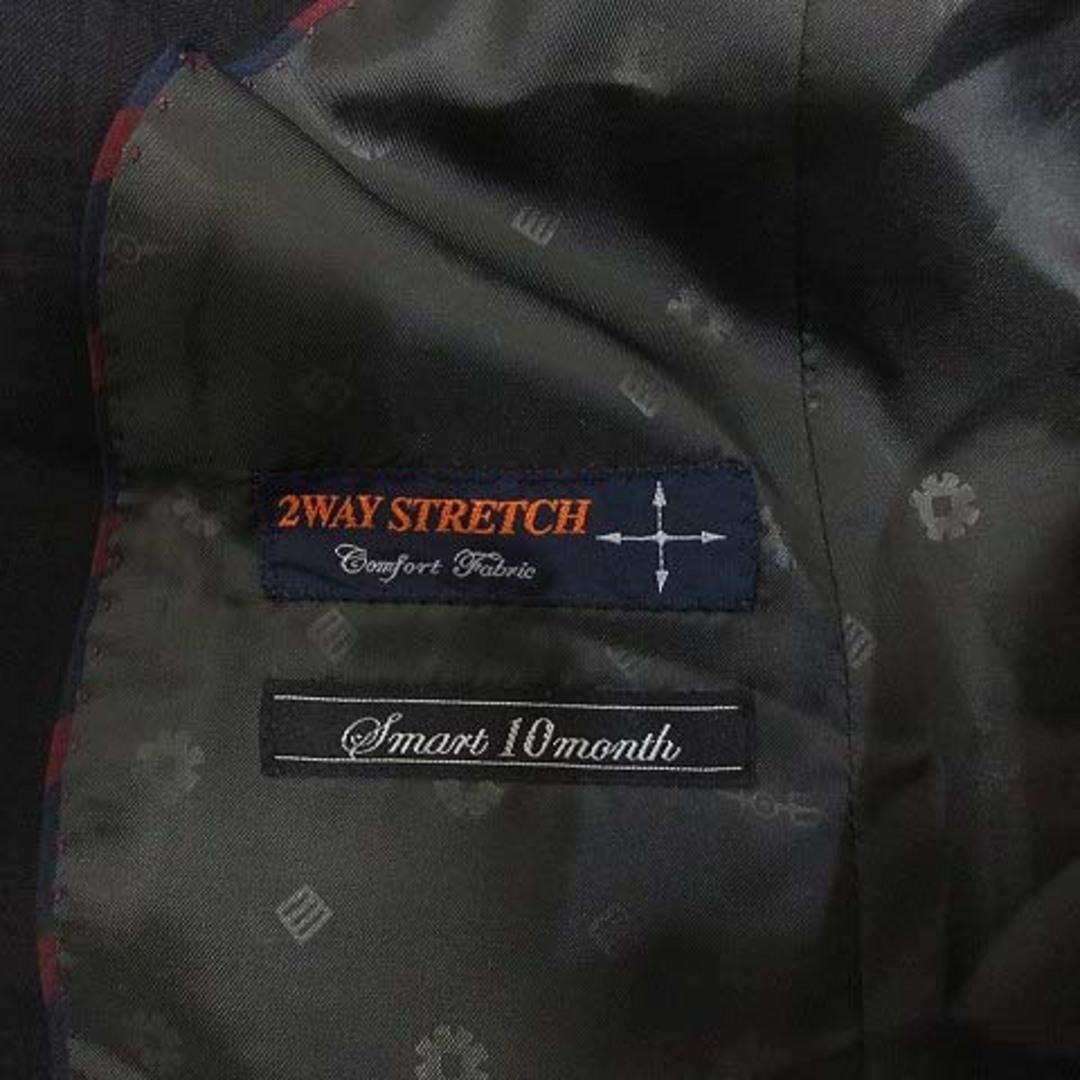 ORIHICA(オリヒカ)のオリヒカ ORIHICA チェック柄 テーラード ジャケット Y4 黒 ブラック メンズのジャケット/アウター(テーラードジャケット)の商品写真
