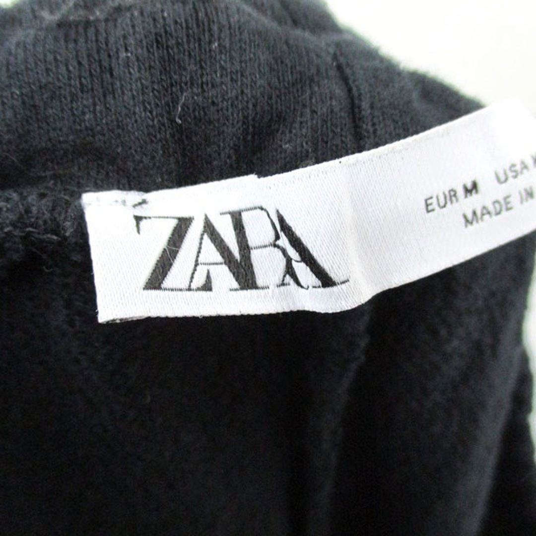 ZARA(ザラ)のザラ ZARA パンツ スウェットパンツ コットン プリント 文字 M ブラック メンズのパンツ(スラックス)の商品写真