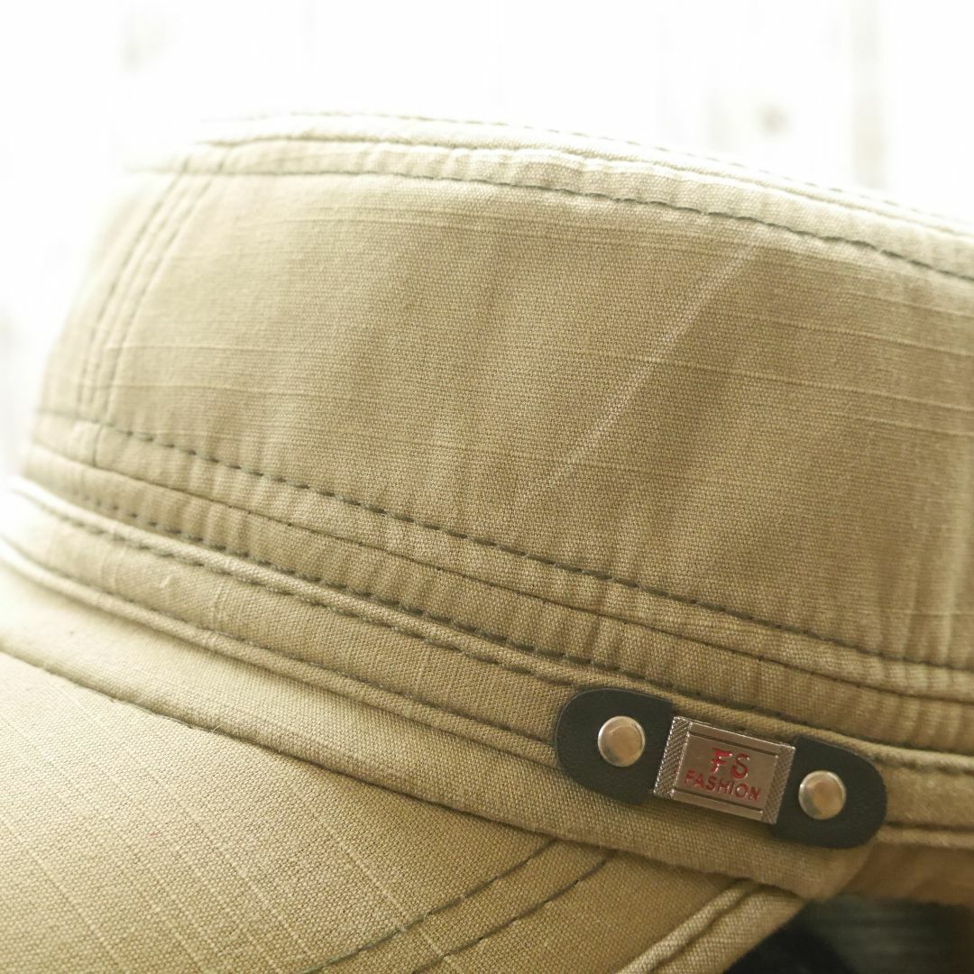 【新品】色あせ　FS ワークキャップ　カーキベージュ　 男女OK メンズの帽子(キャップ)の商品写真