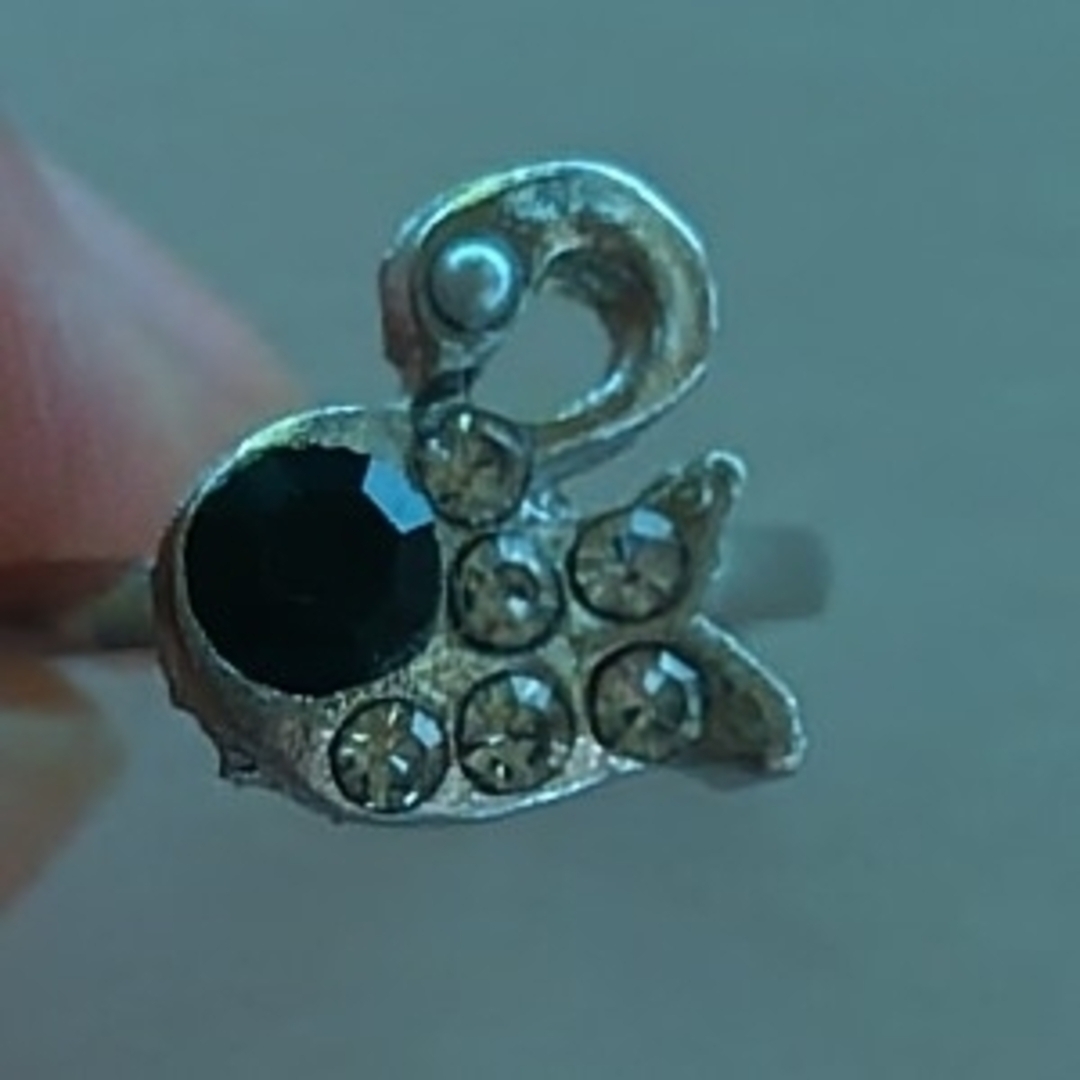 ガチャガチャアクセサリー（スワンのネックレス、指輪） レディースのアクセサリー(ネックレス)の商品写真