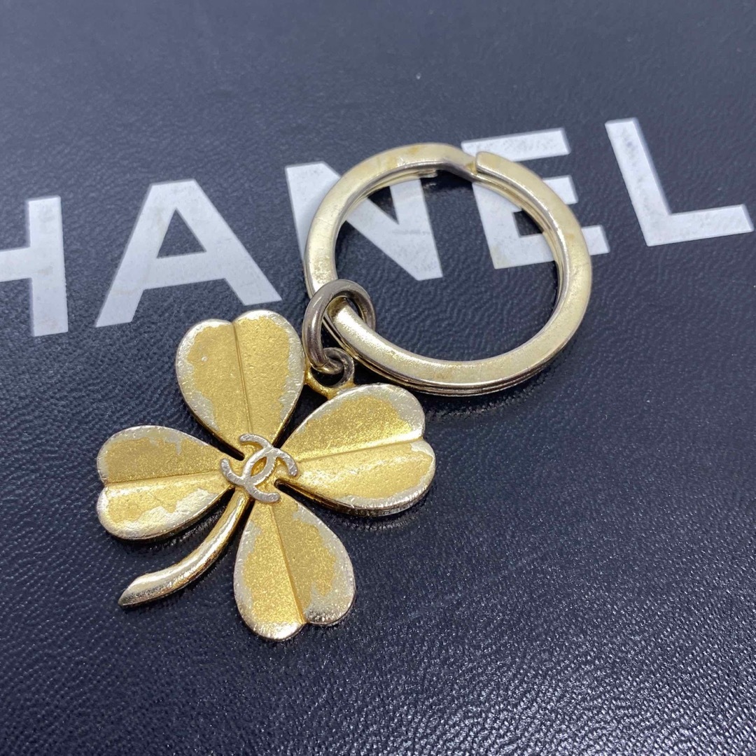 ［正規品］CHANEL ヴィンテージ クローバー キーホルダー