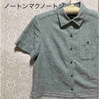 Norton - 美品　Norton McNaughton ブランド　半袖シャツ　刺繍入り　S