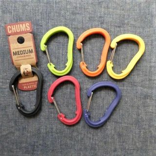 チャムス(CHUMS)の6点セット CHUMS プラスチック カラビナ M 新品 CH61-0119(キーホルダー)