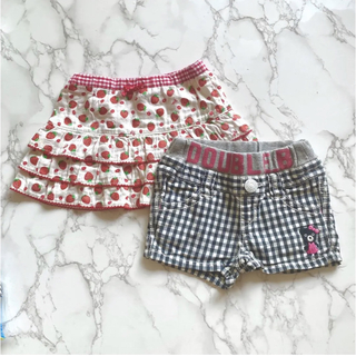 miki HOUSE★ショートパンツ&スカート　80サイズ　女の子　子供服(スカート)