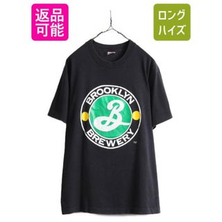 80s 90s USA製 ビール 企業 プリント Tシャツ L シングルステッチの