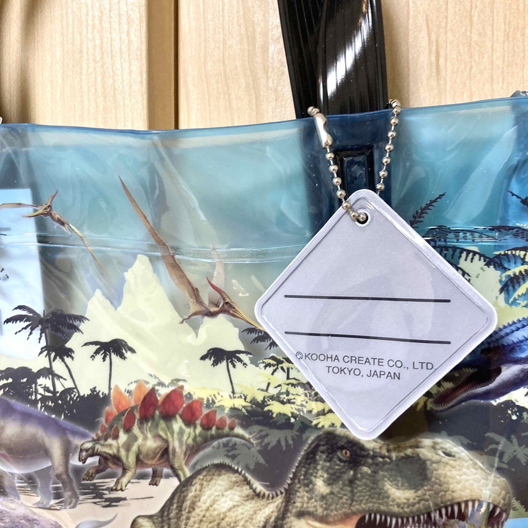ディノワールド　ダイナソー　恐竜　プールバッグ　プール　スイミング　男の子 キッズ/ベビー/マタニティのこども用バッグ(その他)の商品写真