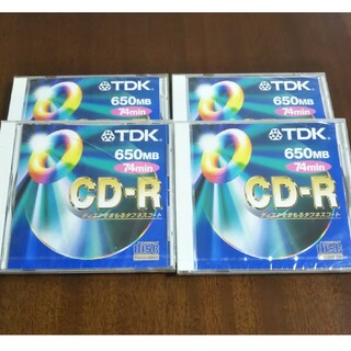 ティーディーケイ(TDK)のCD-R 4枚(PC周辺機器)