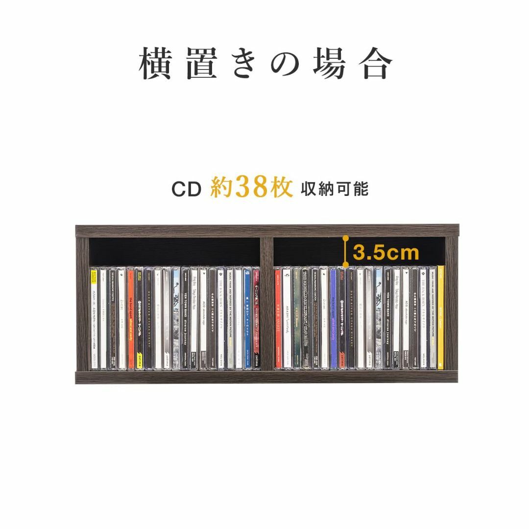 サンワダイレクト メディアラック CD/DVD 小物 収納 縦置き 横置き スリ