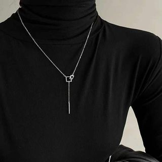 【シルバー】design stainless necklace R5N020(ネックレス)