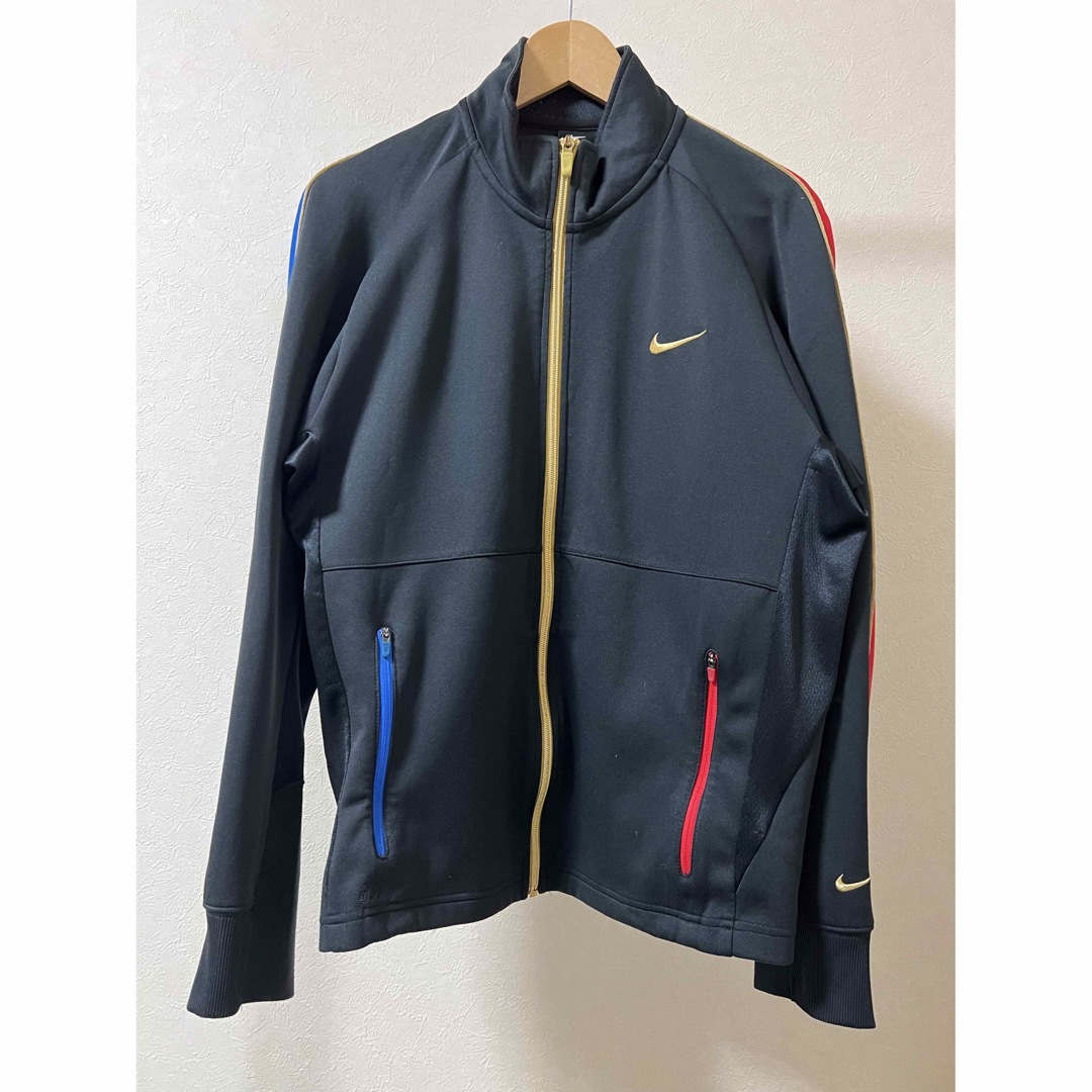 NIKE(ナイキ)のNIKE ナイキ DRI-FIT ジップアップジャージ XL 金  ジャージ メンズのトップス(ジャージ)の商品写真