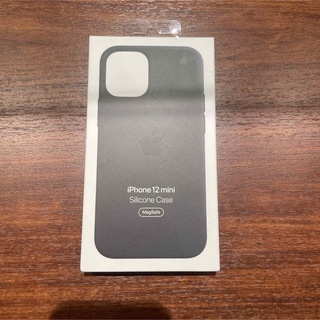 アップル(Apple)のiPhone 12 mini 純正 シリコン ケース ブラック　 Apple(iPhoneケース)