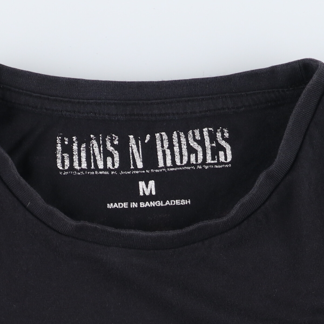 ガンズアンドローゼズ 両面プリントバンドTシャツ  gunsnroses