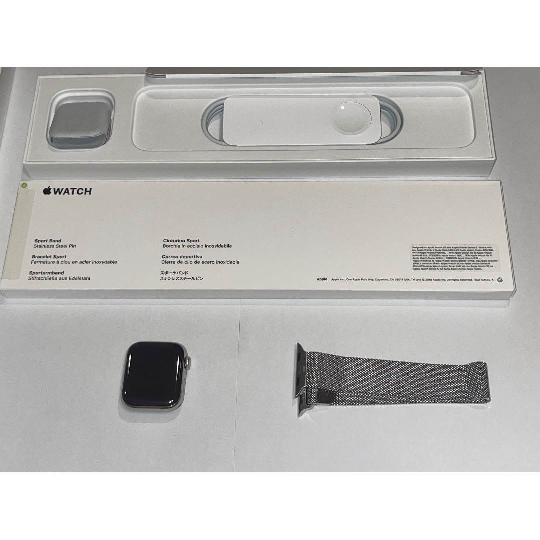 AppleWatch Series6 シルバーステンレス(40mm) - 腕時計(デジタル)