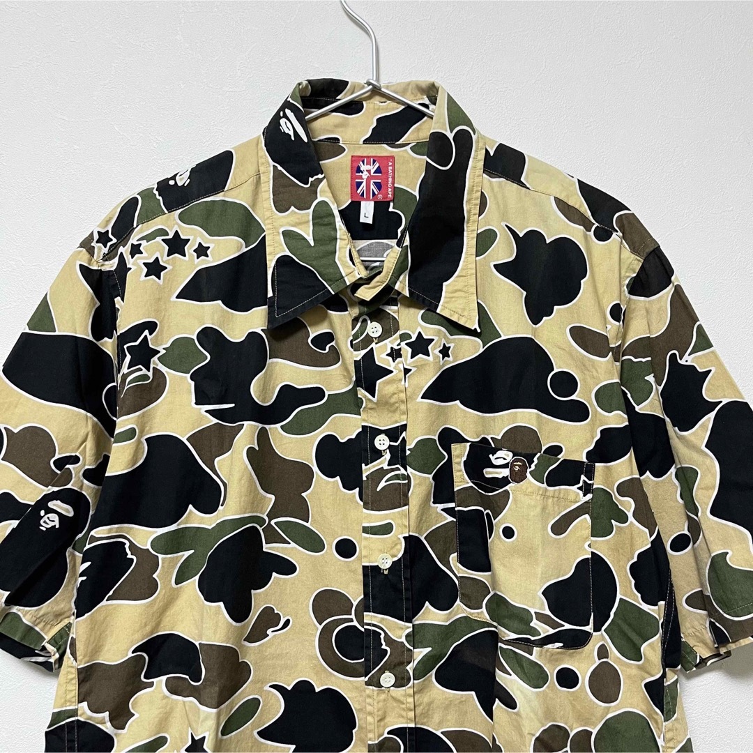 A BATHING APE アベイシングエイプ カモフラ 半袖シャツ