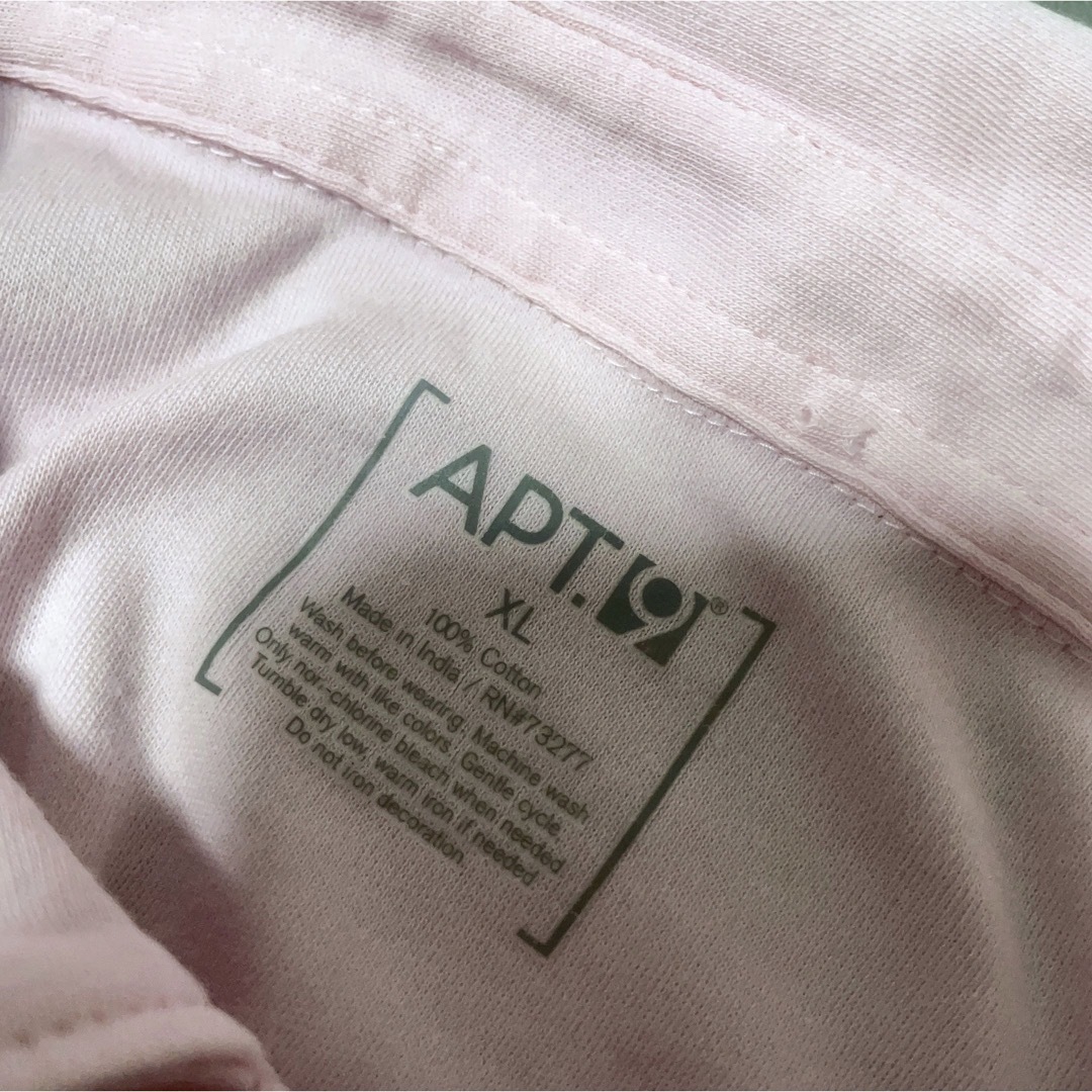 ポロシャツ　XLサイズ　ピンク　無地　半袖　コットン　USA古着　APT.9 メンズのトップス(ポロシャツ)の商品写真