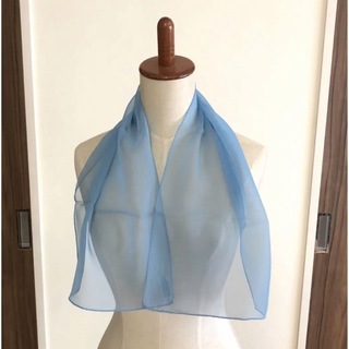 特別大特価！新品　日本製シフォンスカーフ(バンダナ/スカーフ)