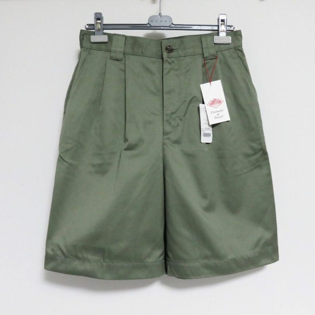 定価1.5万 新品 DANTON タック ショーツ 40 SAGE GREENSAGEGREEN定価