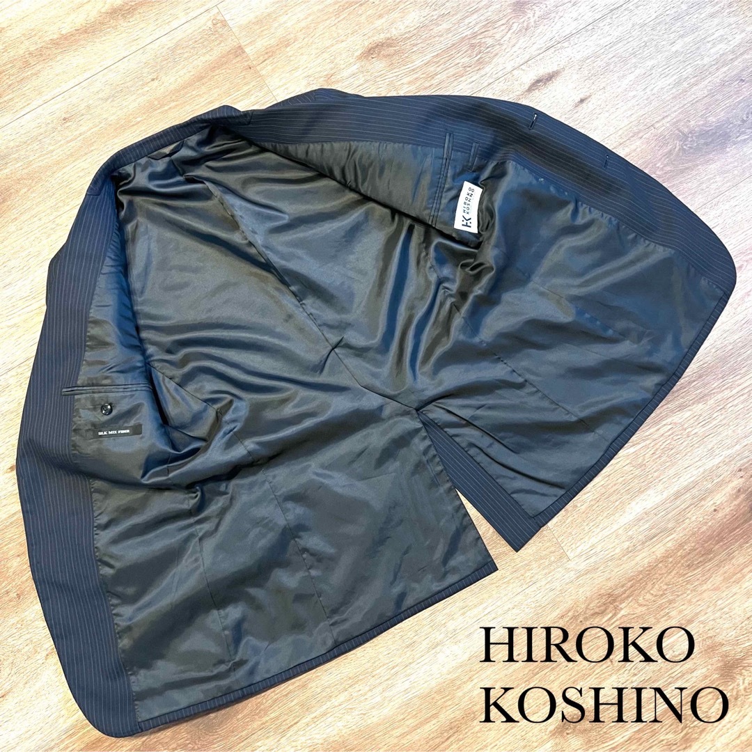 HIROKO KOSHINO - ⭐︎シルク混⭐︎ヒロココシノ ネイビースーツ