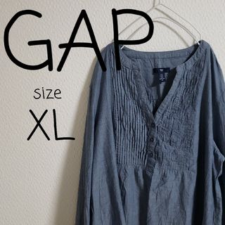 ギャップ(GAP)の【美品！】GAP／ギャップ レディース 袖切り替え チュニックブラウス(シャツ/ブラウス(長袖/七分))