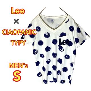 Lee×CIAOPANIC TYPYコラボ Tシャツ Vネック 総柄 男女兼用(Tシャツ/カットソー(半袖/袖なし))