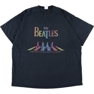 THE BEATLES ビートルズ 両面プリント バンドTシャツ バンT メンズL /eaa341522