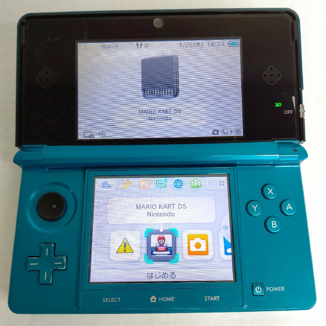 超美品 ニンテンドー3DS アクアブルー