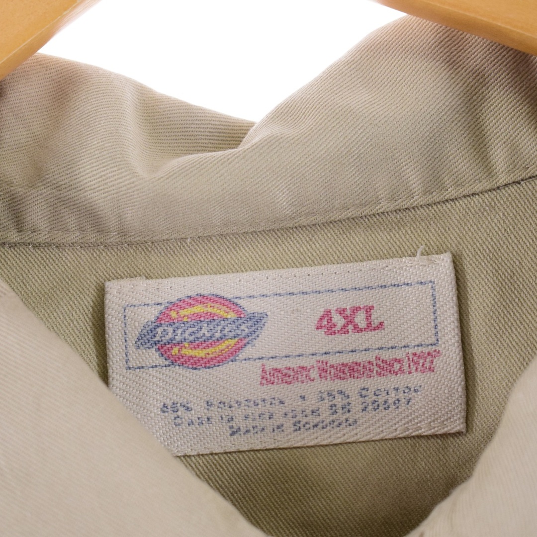 Dickies(ディッキーズ)の古着 ビッグサイズ ディッキーズ Dickies 半袖 ワークシャツ フリーサイズ /eaa350597 メンズのトップス(シャツ)の商品写真