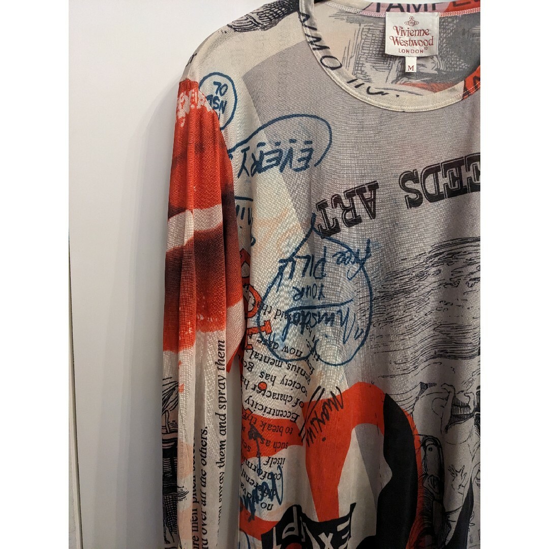 Vivienne Westwood(ヴィヴィアンウエストウッド)のVivienne Westwood LONDON SILK 総柄 ロンT M メンズのトップス(Tシャツ/カットソー(七分/長袖))の商品写真