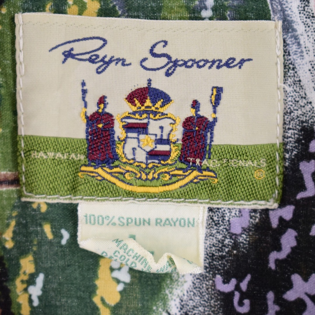 Reyn Spooner(レインスプーナー)の古着 レインスプーナー REYNSPOONER 総柄 オープンカラー レーヨン ハワイアンアロハシャツ メンズL /eaa349456 メンズのトップス(シャツ)の商品写真
