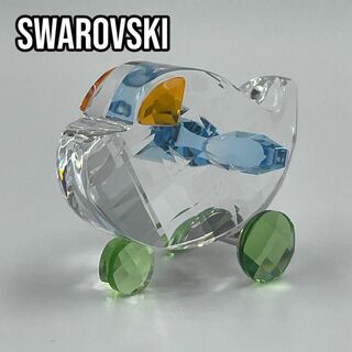 スワロフスキー(SWAROVSKI)の【美品】 SWAROVSKI スワロフスキー クリスタル 飛行機(置物)