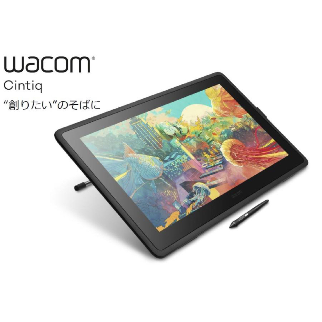 Wacom(ワコム)のWacom Cintiq 22 DTK2260K1D液タブ ワコム スマホ/家電/カメラのPC/タブレット(タブレット)の商品写真