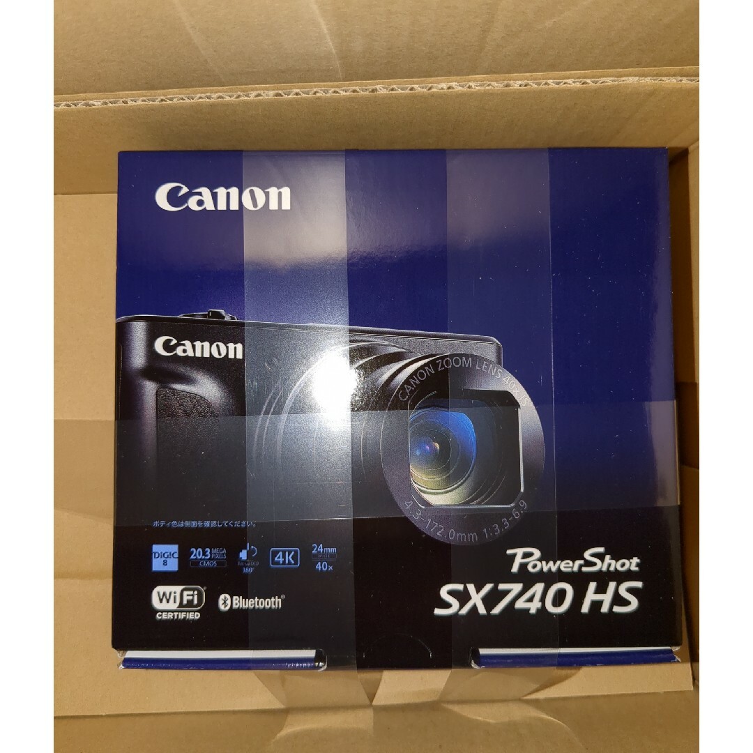Canon(キヤノン)のキヤノン デジタルカメラ PowerShot SX740 HS BK ブラック スマホ/家電/カメラのカメラ(コンパクトデジタルカメラ)の商品写真