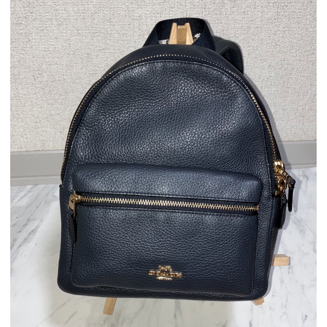 ネイビー　COACH コーチ　ミニリュック