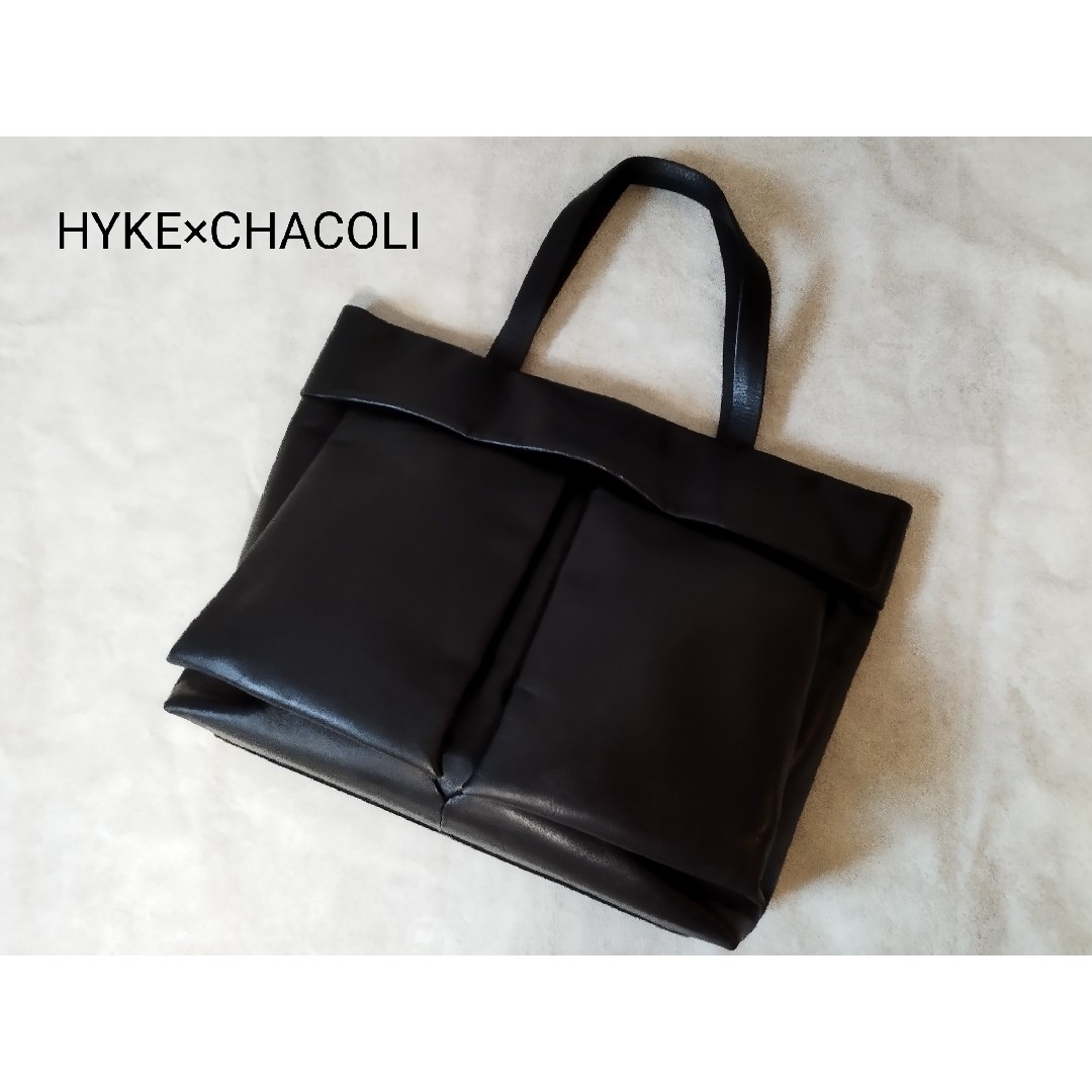 HYKE×CHACOLI LETHER HELMET BAG