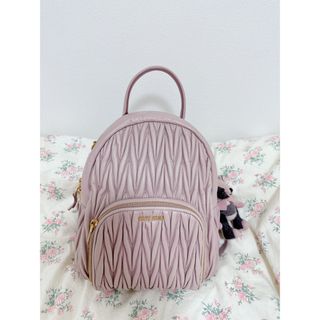 miumiu ナッパレザー 美品 マテラッセ リュック ピンク 正規品 tic