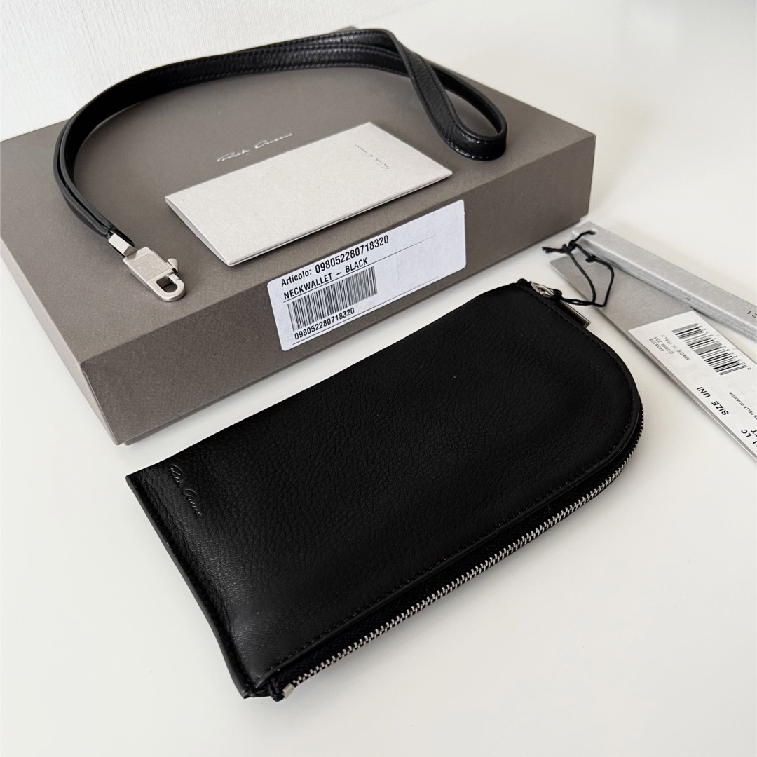 Rick Owens(リックオウエンス)の新品　21FW RICK OWENS NECK WALLET  レザー　財布 メンズのファッション小物(長財布)の商品写真