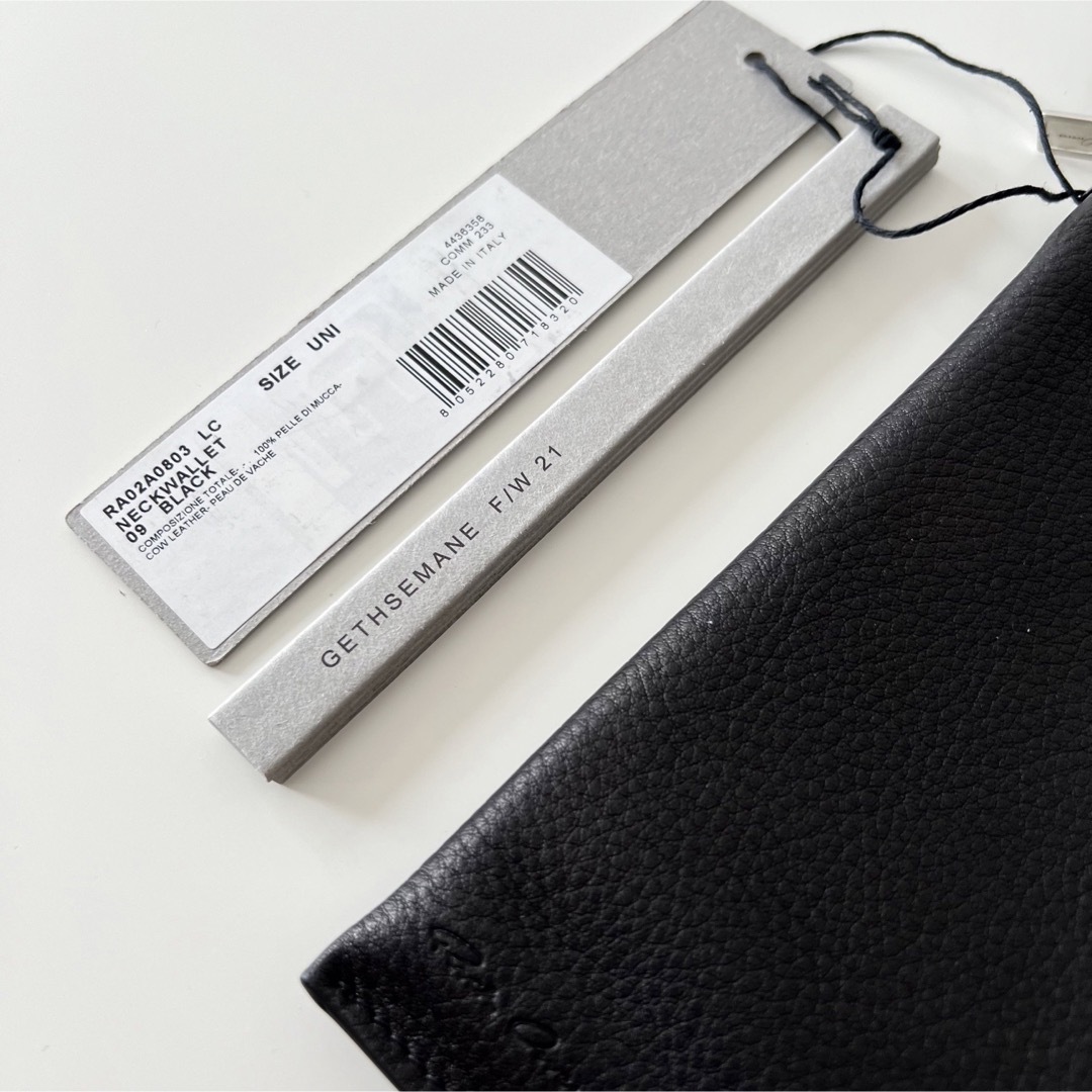 Rick Owens(リックオウエンス)の新品　21FW RICK OWENS NECK WALLET  レザー　財布 メンズのファッション小物(長財布)の商品写真