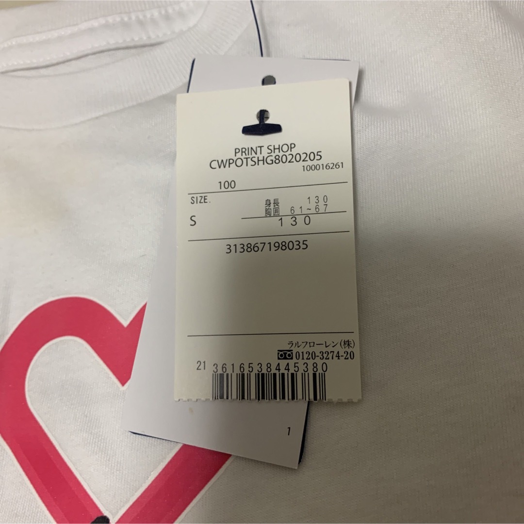 ★新品★ ラルフローレン Tシャツ 女の子 ロゴ 130 国内百貨店購入品 2
